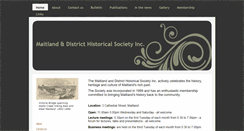 Desktop Screenshot of maitlandhistorical.org