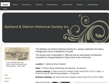 Tablet Screenshot of maitlandhistorical.org